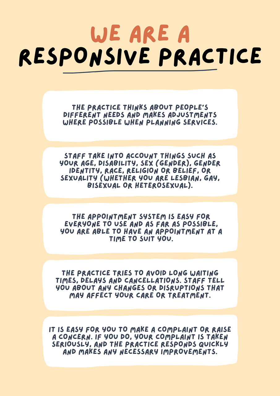 We are a responsive practice